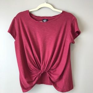 Twisted Front Knit Top